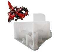 Dragon Resin Mold - 6.14x5.55in Silicone Epoxy Form, Crystal Winged Creature Art Mould, Fondant Cake Decorating Tool, Clay Cement Concrete Casting | DIY Party Home Ornament Sculpture Craft Making