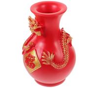 Dragon Resin Vase for Flower Arrangement, Decorative Desktop Accent