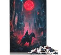 Dragon Rider in Cityscape Paper Jigsaw Puzzles for Adults 1000 Piece Toys Family Jigsaw Games Birthday Puzzle Educational Boys Girls 1000pcs (38x26cm)