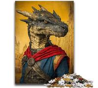 Dragon Rider Jigsaw Puzzles for Adults Teenagers Jigsaws Puzzle,Stress Reliever Difficult Challenge Suitable for Desktop Decoration (38x26cm)
