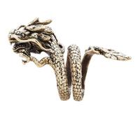 Dragon Ring for Men with Open Mouth; Personalized Single Men's Ring; Trendy Men's Ring for Index Finger; Women's Ring for Daily Wear; Korean Trendy People's Student's Retro Style; Autonomous