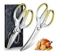 DRAGON RIOT Kitchen Scissors Set, 2 Pack Poultry Shears Dishwasher Safe