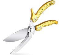 DRAGON RIOT Poultry Shears - Heavy Duty, Gold Chicken Poultry Shears, Sharp Meat Scissors, Dishwasher Safe for Food, Chicken, Fish, Meat