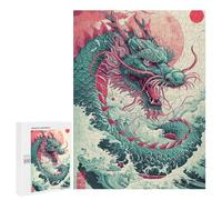 Dragon Rising Mythical Artwork Puzzle 1000 Teile Schwer Puzzle Spielzeug Lernspiel Impossible Herausforderungsspielzeug Für Erwachsene Kinder 500 PCS