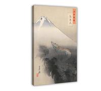 Dragon Rising to The Heavens by Ogata Gekko 1897 Canvas Art Poster And Wall Art Picture Print Modern Family Bedroom Decor Frame 16x24inch(40x60cm)