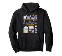 Dragon Romantasy Book Club Bibliophile Art Pullover Hoodie