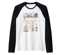 Dragon Romantasy Book Club Bibliophile Art Raglan Baseball Tee