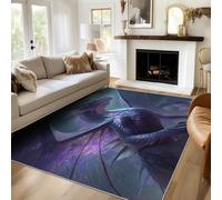 Dragon Rug, 240 x 240 cm, Fantasy Animal Rugs for Living Room, Bedroom Decor Design Floor Carpet, Washable, Low Pile