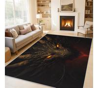 Dragon Rug for Entryway 40x60, Evil Dragon Area Rugs for Living Room Bedroom Accessories, Non Slip Soft Low Pile Washable Carpet, Home Decor FL79