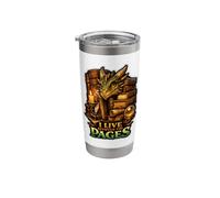 Dragon’s Literary Lair Stainless Steel Insulated Tumbler
