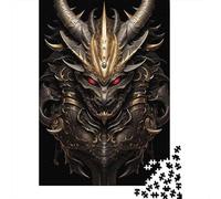 Dragon Samurai Emperor Adult 1000-Piece Jigsaw Puzzle, 38x26cm/1000pcs, A Weekend Activity at Your Own Pace; White Cardboard with Reduced Dust