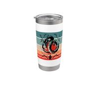 Dragon Samurai red Sun Powerful Dragons Japanese Traditional Stainless Steel Insulated Tumbler