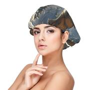 Dragon Satin Bonnet Silk Bonnet, Hair Bonnet For Sleeping, Soft Double Layer Silk Sleeping Cap Hair Wrap For Women Natural Curly Braided Long Hair