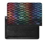 Dragon Scale Passport Holder Vaccine Card Holder Travel Document Organizer Credit Card Organizer for Women/Men