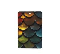 Dragon Scale Pattern Rainbow Colours Car Air Freshener | 4 Pcs Hanging Scented Cards Fragrance Scented Cards For Car