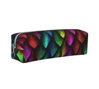 Dragon Scale Print Adults Pencil Case Pouch Stationery Organizer Office Travel Supply Accessory