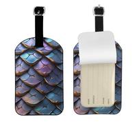 Dragon Scale Print Elegant Tag Stylish tag Luggage Tag 4.3 x 2.76 Inch for Suitcases Travel Bags