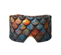Dragon Scale Print Eye Shade Cover for Nap Travel Yoga,Eye Cover Blindfold Travel Office Nap Airplane