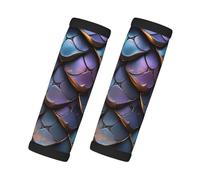 Dragon Scale Print Handles Protection Luggage Handle Wrap Grips 2 Packs Suitcase Identifiers Soft Grip
