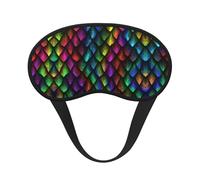 Dragon Scale Print Sleep Eye Mask Light Blocking Soft and Comfortable Night Eye Blinder for Women Men for Sleeping Travel Night Shift