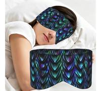 Dragon Scale Skin, Sleep Mask for Home Travel, Full Eye Covers Light Blocking Eye Mask Sleep Eye and Ear Muffs