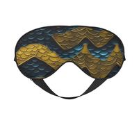 Dragon Scaleprint Travel Office Airplane Night Sleep Shading Blindfold Adjustable Strap Eye Mask