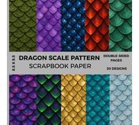 Dragon Scales Scrapbook Paper Book: 20 Double-Sided Metallic Textures for Crafts, Journaling & Scrapbooking, 8.5 x 8.5" Decorative Paper Pad: ... Amethyst - Perfect for DIY Crafts, Cardmaking