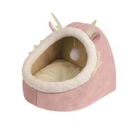 Dragon Shape Cats Bed Cave House Winter Sleep Bed AntiSlip Round With Detachable Cushion Cats Shelter House Bedroom Retreat