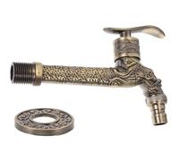 Dragon Shape Outdoor Faucet Handle Retro Zinc Alloy Wall Mounted