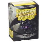 Dragon Shield ART10002 Classic Standard Size Sleeves 100pk-Black, Multicoloured