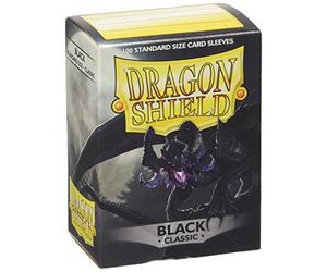 Dragon Shield ART10002 Classic Standard Size Sleeves 100pk-Black, Multicoloured