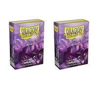 Dragon Shield Bundle: 2 Packs of 60 Count Japanese Size Mini Dual Matte Card Sleeves - (Matte Wraith)