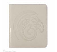 Dragon Shield Card Codex Zipster Binder - Small - Ashen White : 20 Pages Album :