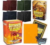 Dragon Shield Small Sleeves - Matte Orange (60)