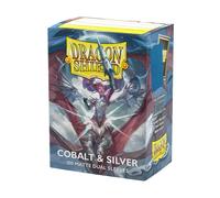 Dragon Shield - Cobalt & Silver - Matte Dual Sleeves 100pk