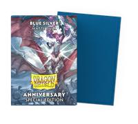 Dragon Shield Dual Matte Sleeves - 25th Anniversary Blue Silver (100)