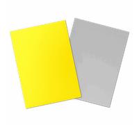 Dragon Shield | Matte Dual Standard Size Card Sleeves | 100ct - Smooth & Tough Premium TCG Sleeves - Compatible with Pokemon, One Piece, and Magic: The Gathering | Yellow & Silver