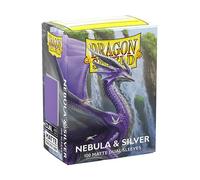 Dragon Shield - Dual Matte Standard Size Sleeves (100) - Nebula & Silver