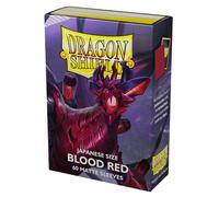 Dragon Shield Matte Sleeves Japanese Size- Blood Red (60)