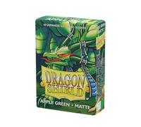 Dragon Shield | Japanese Size Card Matte Sleeves | 60 CT - Smooth & Tough Premium TCG Sleeves - Compatible with Yu-Gi-Oh, Naruto, Cardfight & Vanguard | Apple Green