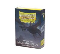 Dragon Shield Small Japanese-Size Card Sleeves – Matte Smooth & Tough – Midnight Blue (60)