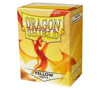 Dragon Shield | Standard Size Card Matte Sleeves | 100 CT - Smooth & Tough Premium TCG Sleeves | Compatible with Pokemon, Flesh & Blood, One Piece & Magic the Gathering | Yellow