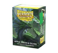 Dragon Shield: Matte - Dual Apple Green & Silver (100) (US IMPORT)