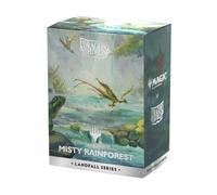 Dragon Shield | Matte Dual Art Sleeves | 100 CT - Smooth & Tough Premium TCG Sleeves | Compatible with Pokemon, Flesh & Blood, One Piece & Magic The Gathering | Misty Rainforest