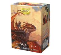 Dragon Shield | Matte Dual Art Standard Size Card Sleeves | 100 CT - Smooth & Tough Premium TCG Sleeves - Compatible with Pokemon, Flesh & Blood, One Piece & Magic the Gathering | The Adameer