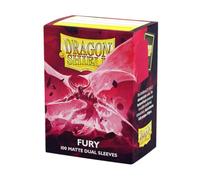 Dragon Shield | Matte Dual Standard Size Card Sleeves | 100 CT - Smooth & Tough Premium TCG Sleeves - Compatible with Pokemon, Flesh & Blood, One Piece & Magic the Gathering | Fury