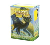 Dragon Shield Dual Matte Sleeves - Yellow & Silver (100)