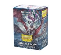 Dragon Shield Dual Matte Sleeves - 25th Anniversary Blue Silver (100)