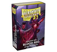 Dragon Shield Matte Mini Japanese Blood Red 60 ct Card Sleeves Individual Pack