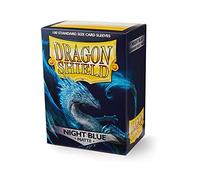 Dragon Shield Matte Night Blue Sleeves, 5 Packs of 100 each, PVC-free, Archival Safe, for 63×88 mm Cards, 500 Sleeves Total